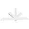 Ekena Millwork Kennewick Architectural Grade PVC Gable Bracket, 108"W x 31 1/2"H x 2"D x 6"F, 7/12 Pitch GBP108X32X0206KEN00 - alternate 1